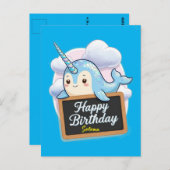 ナルファル保持ハッピーバースデーシャルボード ポストカード (正面/裏面)