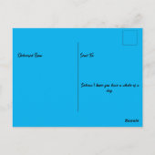 ナルファル保持ハッピーバースデーシャルボード ポストカード (裏面)