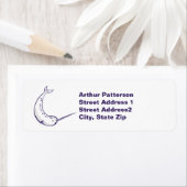 ナルファル差出人住所ラベルホワイト ラベル (インサイチュ)