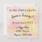 ナルファル誕生日 招待状 (裏面)