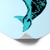 ナルファールブルーウォールアートポスタープリント ポスター (角)