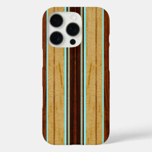 ナルホウコアウフェイクッドサーフボードアクア iPhone 16 PROケース