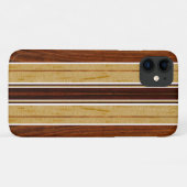 ナルホウコアフェイクウッドサーフボードホワイト Case-Mate iPhoneケース (裏面(横))
