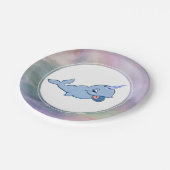 ナルホールブルー |かわいいベビーかわいい海シャワー ペーパープレート (アングル)