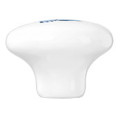 ナルホールブルー |かわいいベビーかわいい海ルーム セラミックノブ (側面)