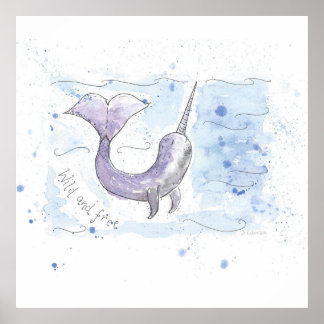 ナルホールワイルドフリーデザイン ポスター