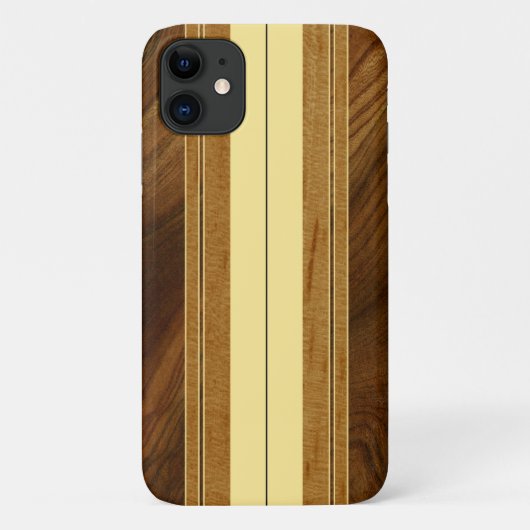 ナルムアコアフェイクウッドサーフボード Case-Mate iPhoneケース (裏面)