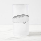 ナルワルユニコーンシーイラストレーションホエールラバーギフト フロストグラスビールジョッキ (中央)