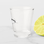 ナルワルユニコーンシーイラストレーションホエール恋人 ショットグラス (右)