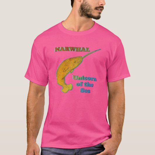 ナルワル – 海の一角獣 Tシャツ (正面)