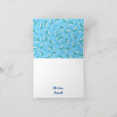 ナルワーズ海かわいい1歳の誕生日パーティーテーマ カード (内部)