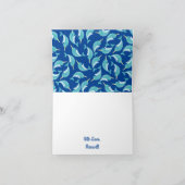 ナルワーズ海かわいい1歳の誕生日パーティーテーマ カード (内部)