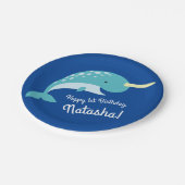 ナルワーズ海かわいい1歳の誕生日パーティーテーマ ペーパープレート (アングル)