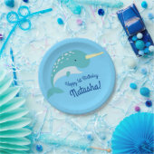 ナルワーズ海かわいい1歳の誕生日パーティーテーマ ペーパープレート (パーティー)