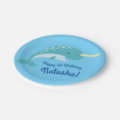 ナルワーズ海かわいい1歳の誕生日パーティーテーマ ペーパープレート (アングル)