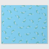 ナルワーズ海かわいい1歳の誕生日パーティーテーマ ラッピングペーパー (フラット)