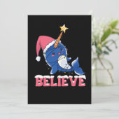 ナルワールのクリスマス スノー フェアリー ライトを信じて シーズンカード (スタンド正面)