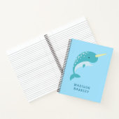 ナルワール キッズ かわいいクジラ ノートブック (内部)