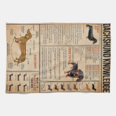 ナレッジダシュンドウィナードッグ キッチンタオル (横)