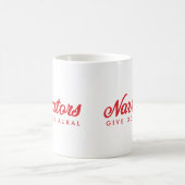 ナレーターはよい聴覚を与えます(くもの巣無し) コーヒーマグカップ (中央)