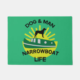 ナローおもしろいボート | Canal Bots |ブリティッシュ・チャンネルM ドアマット