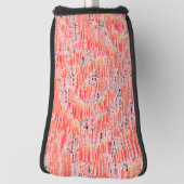 ナローサーモン及びモザイク効果 ゴルフヘッドカバー (回転90)