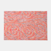 ナローサーモン及びモザイク効果 ドアマット (正面)