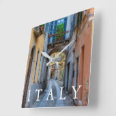 ナローシティ通り（イタリア） スクエア壁時計 (傾斜)