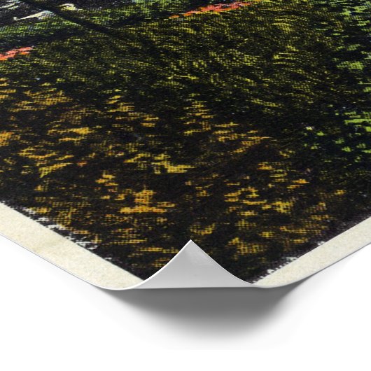 ナローズでのボートの眺め ポスター (角)