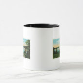 ナローズに入るボストンボートの景色 マグカップ (中央)