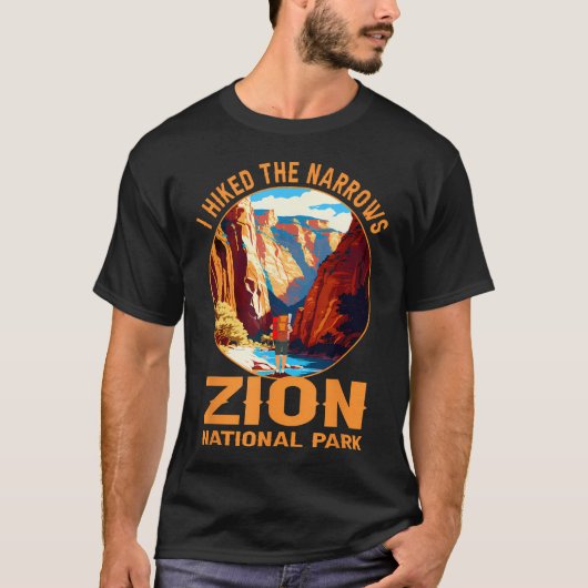 ナローズ・トレイル ゾイン国立公園 ハイキング Tシャツ (正面)