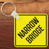 ナローブリッジメタルスクエアキーチェーン キーホルダー (正面)