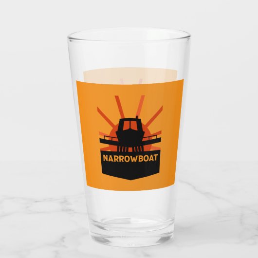 ナローボートとカナルボートギフト タンブラーグラス (裏面)