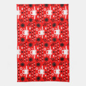 ナローボートの装飾と贈り物 キッチンタオル (縦)