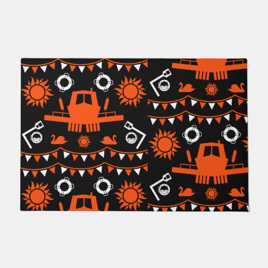 ナローボートの装飾と贈り物 ドアマット (正面)