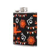 ナローボートの装飾と贈り物 フラスク (左)