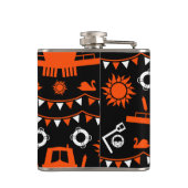 ナローボートの装飾と贈り物 フラスク (裏面)