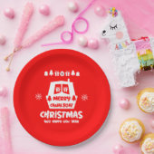 ナローボートカナルクリスマスクリスマスギフト ペーパープレート (パーティー)