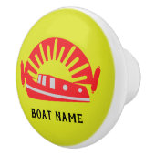 ナローボートカナルボートリビングドオーマケチェーンウッド セラミックノブ (右)