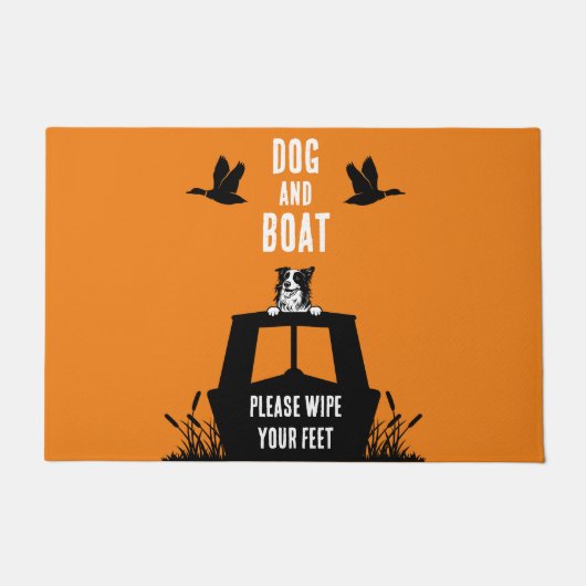 ナローボートカナルボート愛犬家 ドアマット (正面)