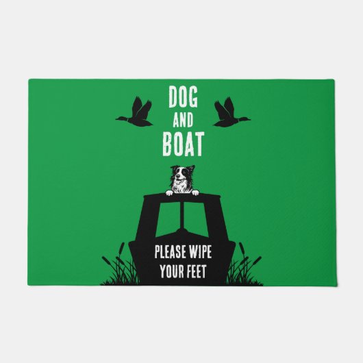 ナローボートカナルボート愛犬家 ドアマット (正面)