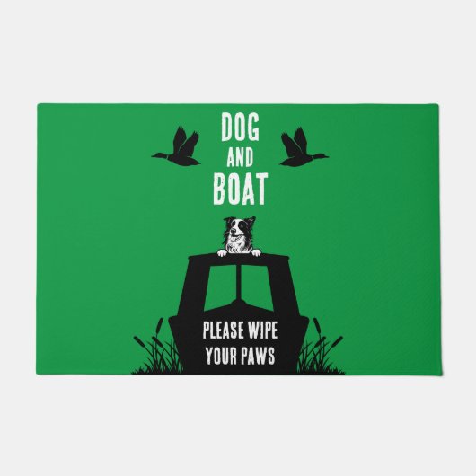 ナローボートカナルボート愛犬家 ドアマット (正面)