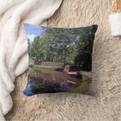 ナローボートピークフォレストカナルマープル クッション (ブランケット)