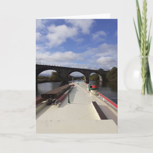 ナローボート川クルージング。 カード (正面)