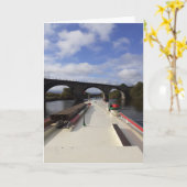 ナローボート川クルージング。 カード (黄色い花)