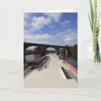 ナローボート川クルージング。 カード