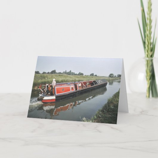 ナローボート誕生日カード カード (正面)