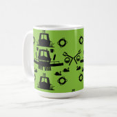 ナローボート – アクセサリー – 運河ボートギフトドア コーヒーマグカップ (正面左)