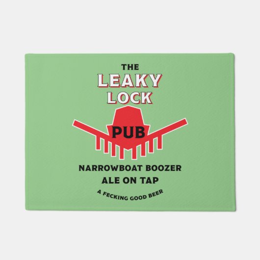 ナローボート – アクセサリー – 運河ボートギフトドア ドアマット (正面)