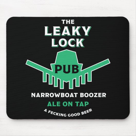 ナローボート – アクセサリー – 運河ボートギフトドア マウスパッド (正面)